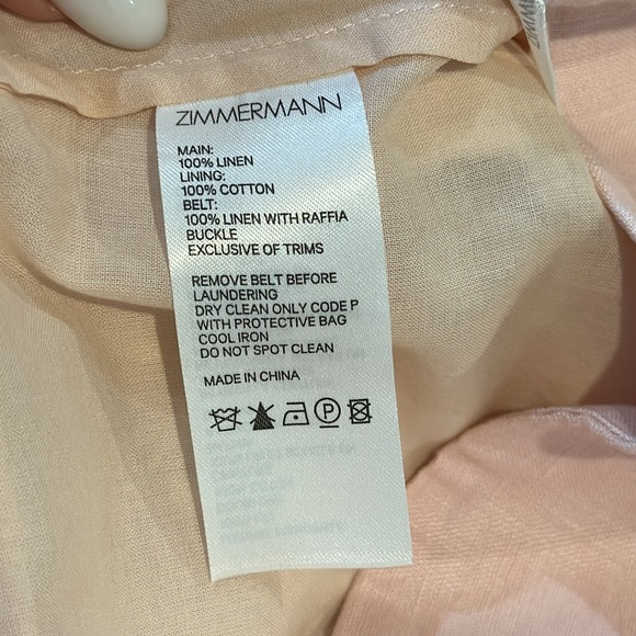 Zimmermann Freja Broderie Anglaise-Trimmed Linen Blouse & Shorts Set Sz Zimm 2 - Picture 14 of 16